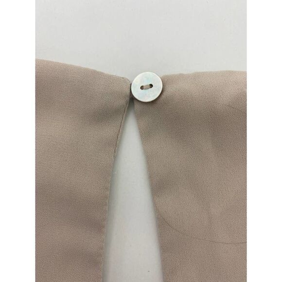 Show Me Your Mumu King Crop Top Beige Summer Spring Neutral Ruffle - Size Small - Picture 8 of 10